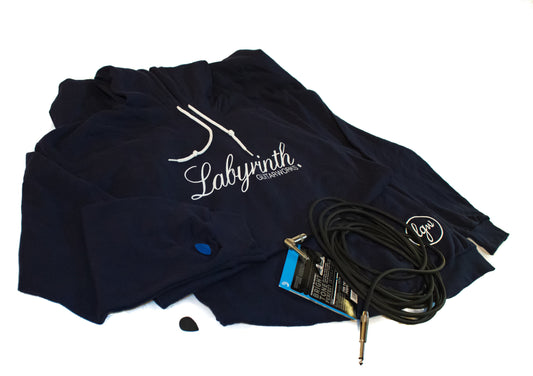 Logo Pullover - Navy Blue - labyrinthguitarworks